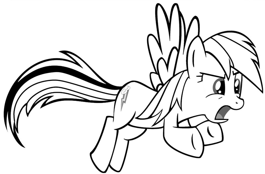 Amazing Rainbow Dash Coloring - Play Free Coloring Game Online