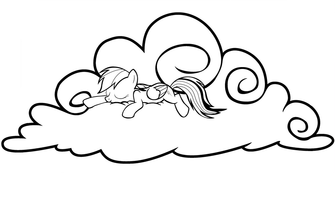 Rainbow Dash Sleeping