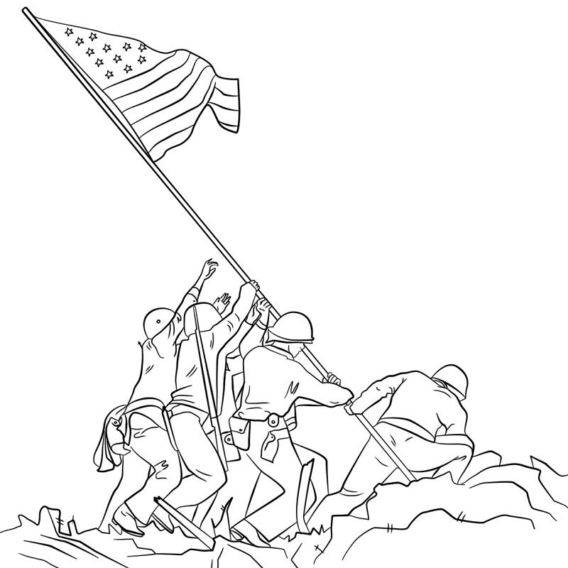 Raising the Flag on Iwo Jima