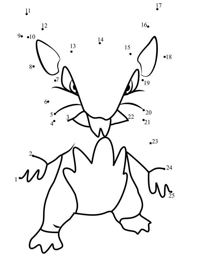 Rattata Pokemon Dot to Dot