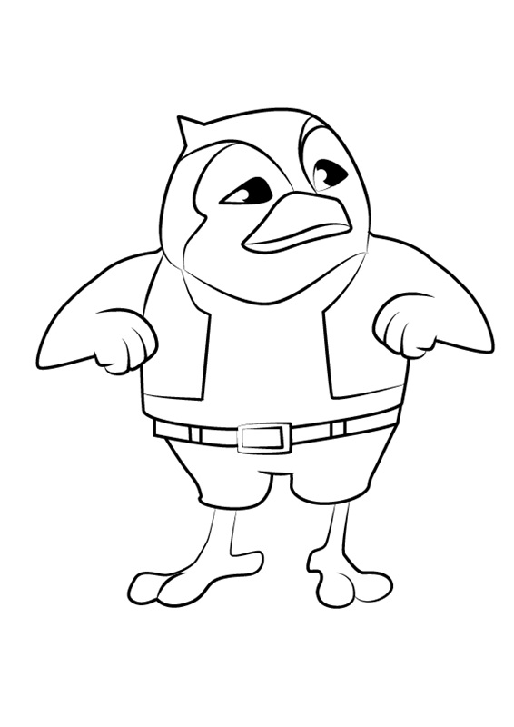 Ray Jay from Sheriff Callie Coloring Game Ray Jay from Sheriff Callie