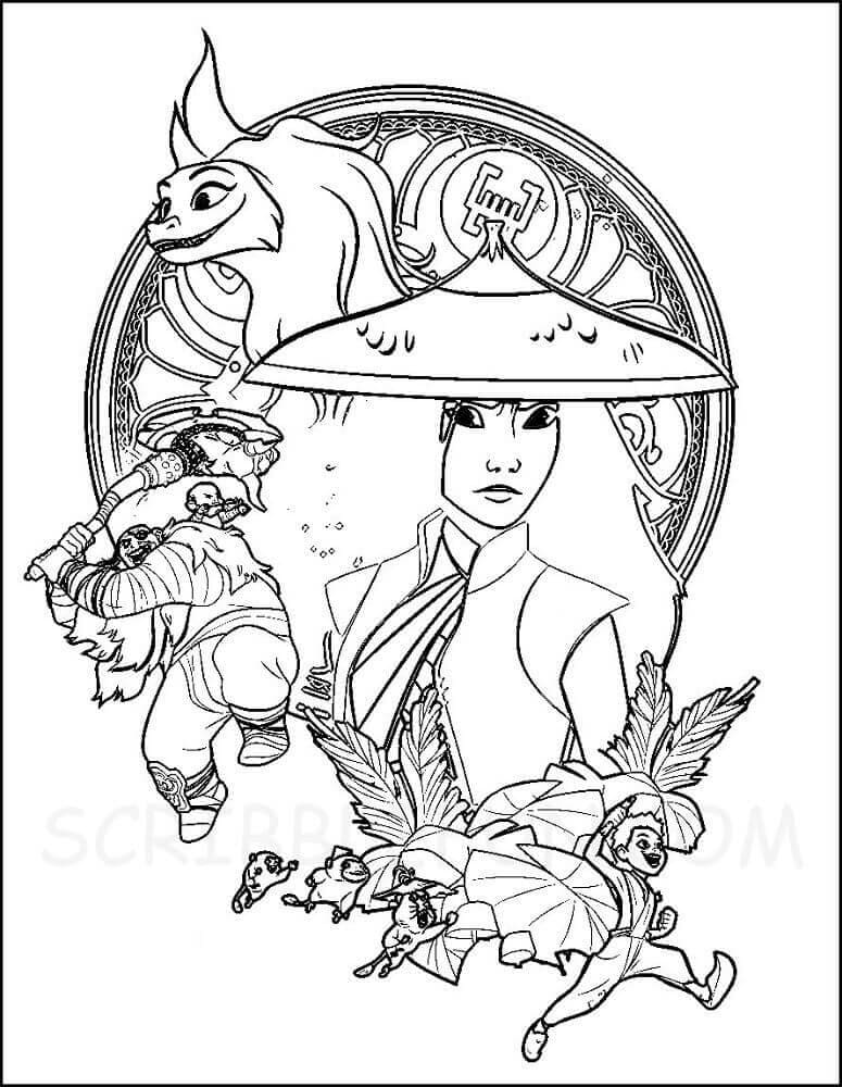 Raya and the Last Dragon 9 Coloring Game Raya and the Last Dragon 9