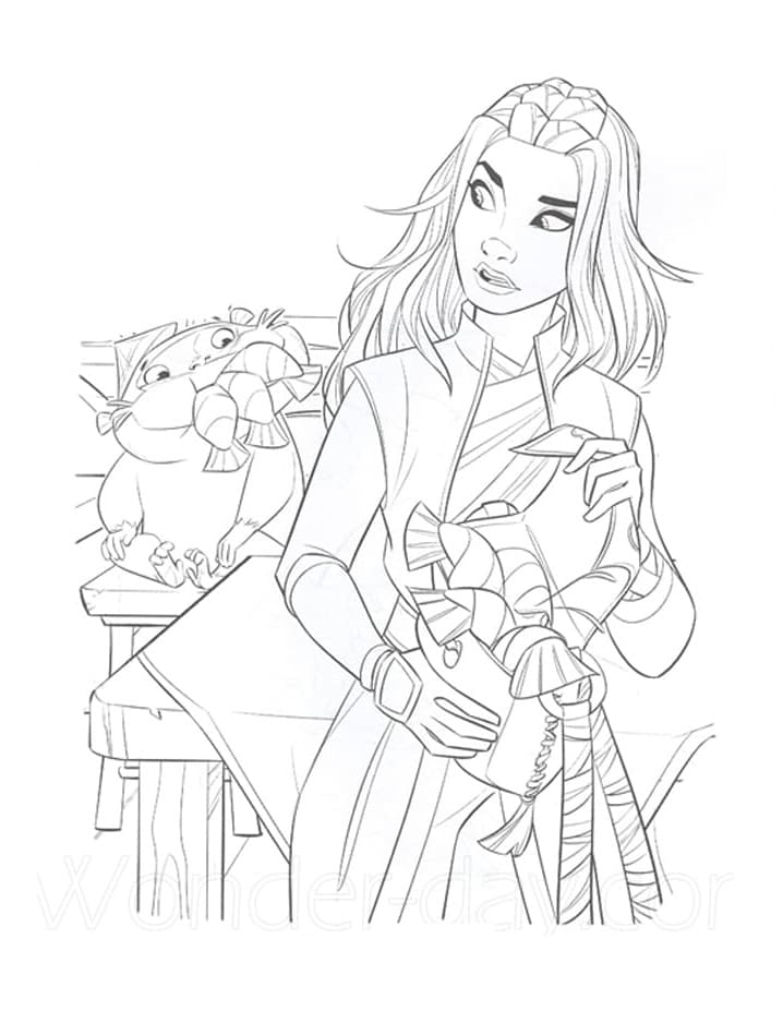 Raya Coloring Game Raya