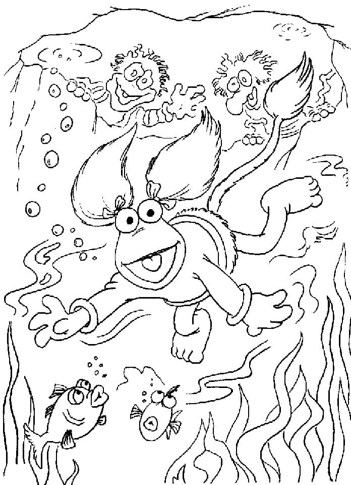 Red Fraggle from Fraggle Rock