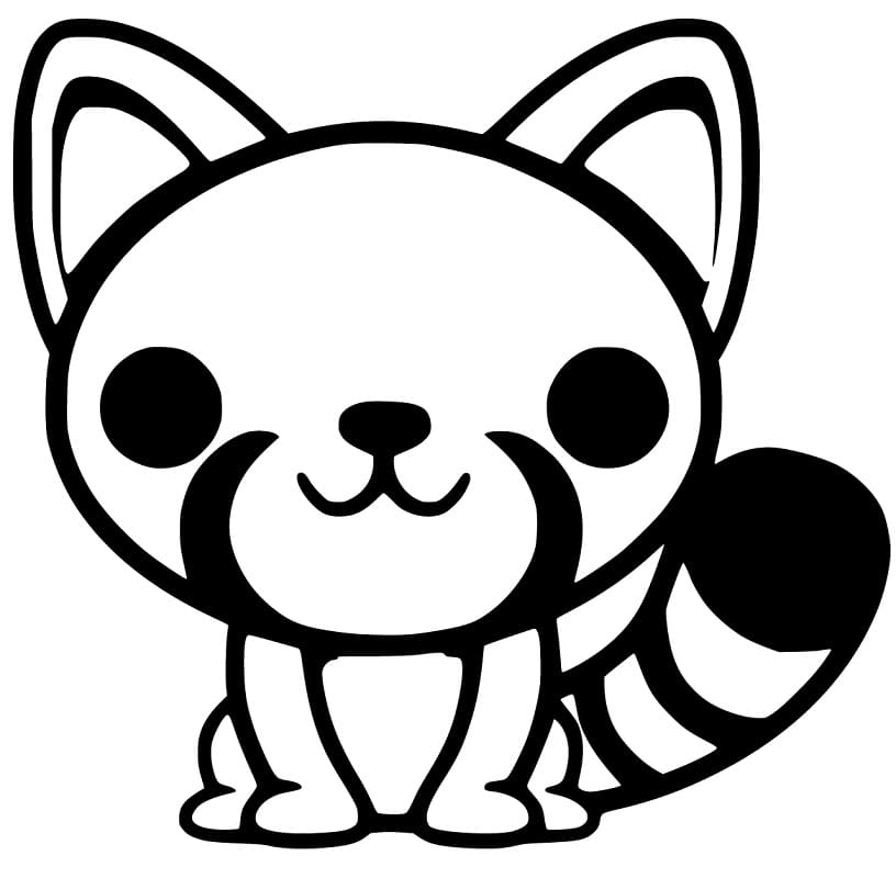 Red Panda is Cute Coloring Game Red Panda is Cute