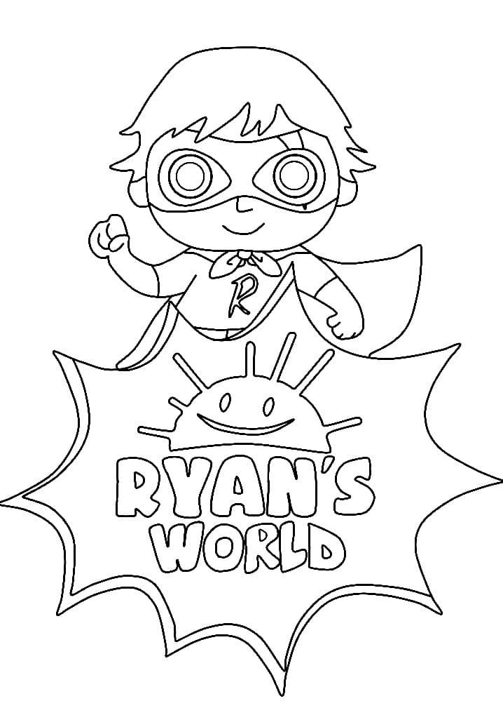 Red Titan Ryan's World Coloring Game Red Titan Ryan's World
