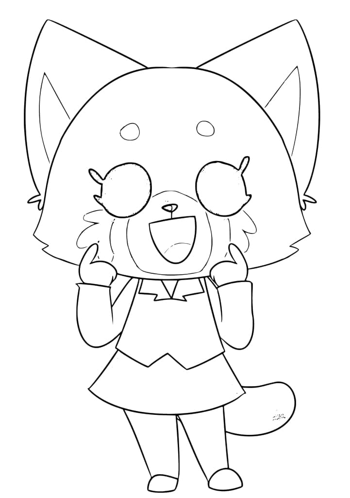 Retsuko from Aggretsuko