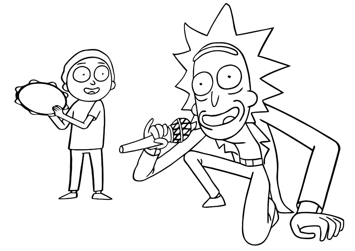Rick Sanchez and Morty