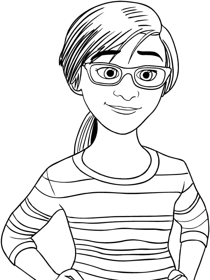 Little Riley Inside Out Coloring - Play Free Coloring Game Online