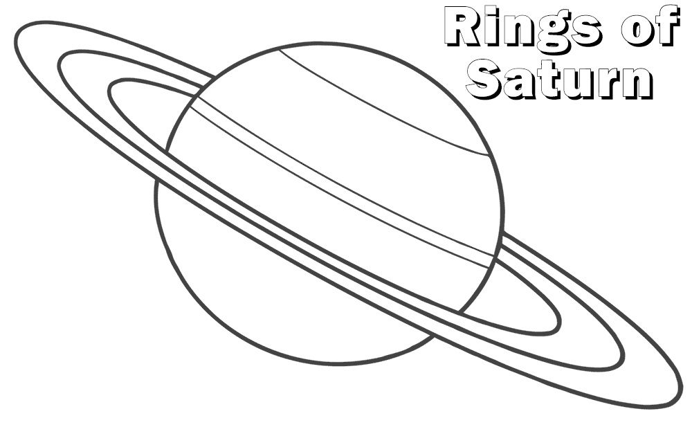 Printable Saturn Coloring - Play Free Coloring Game Online