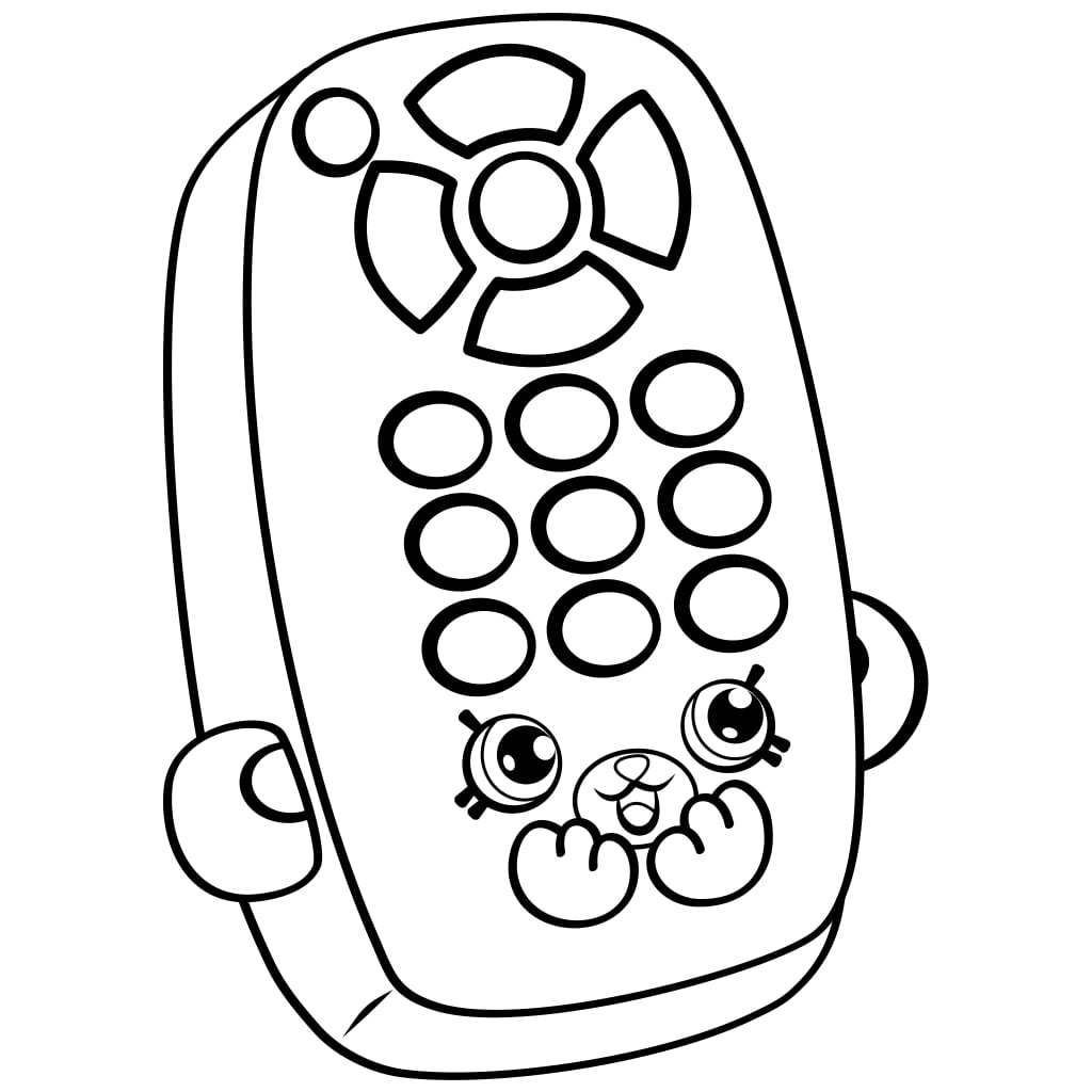Rita Remote Shopkin Coloring Game Rita Remote Shopkin