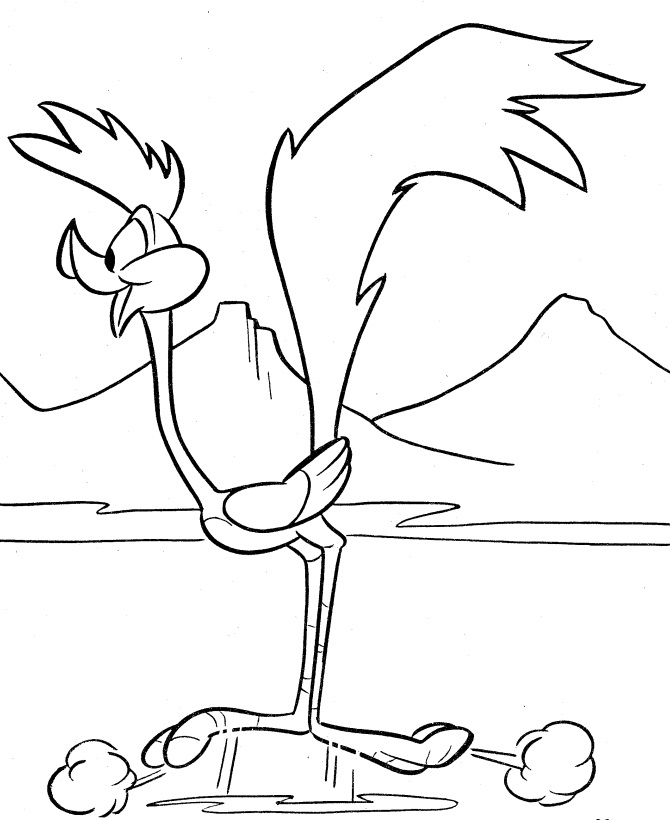 Looney Tunes Road Runner Coloring - Play Free Coloring Game Online