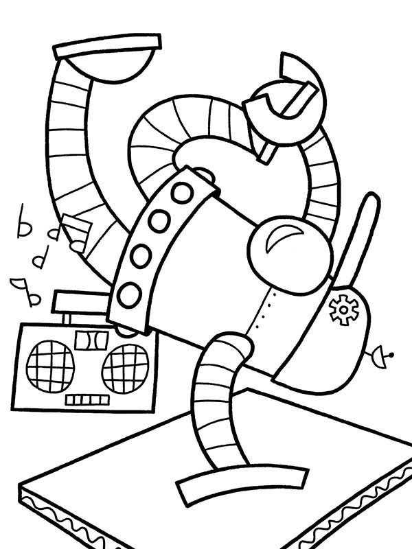 Robot Dancer Coloring Game Robot Dancer