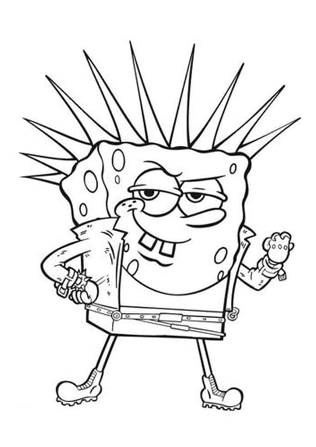 Rock SpongeBob Coloring Game Rock SpongeBob