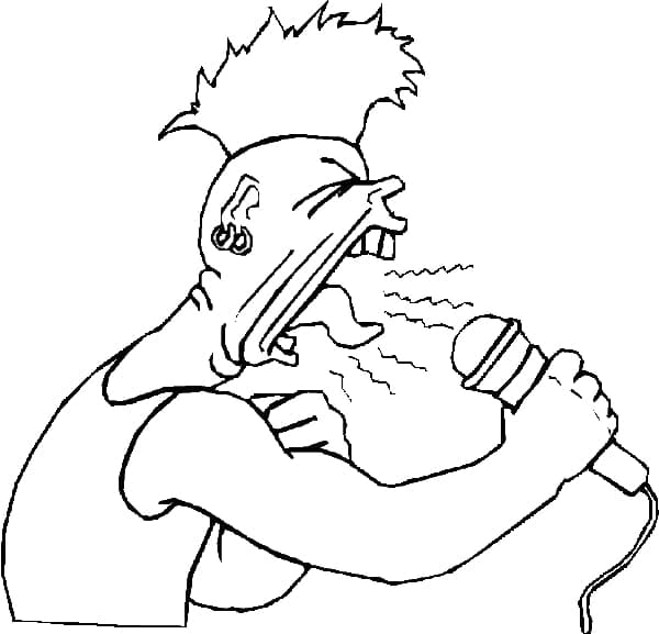Rock Star Singer 1 Coloring Game Rock Star Singer 1