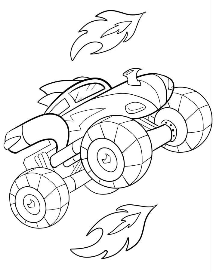 Rocket Monster Truck Coloring Game Rocket Monster Truck
