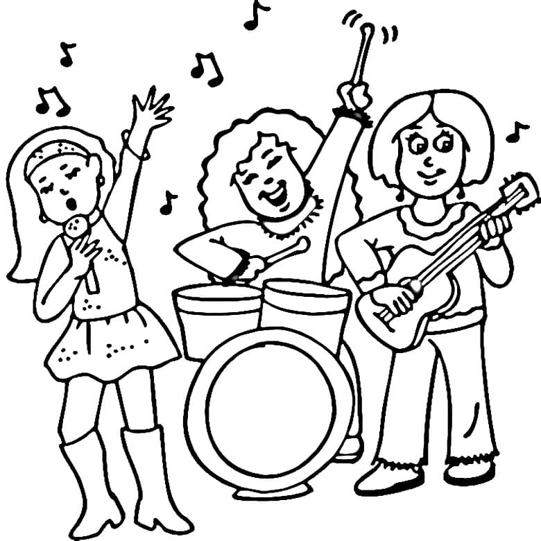 Rockstars Coloring Game Rockstars