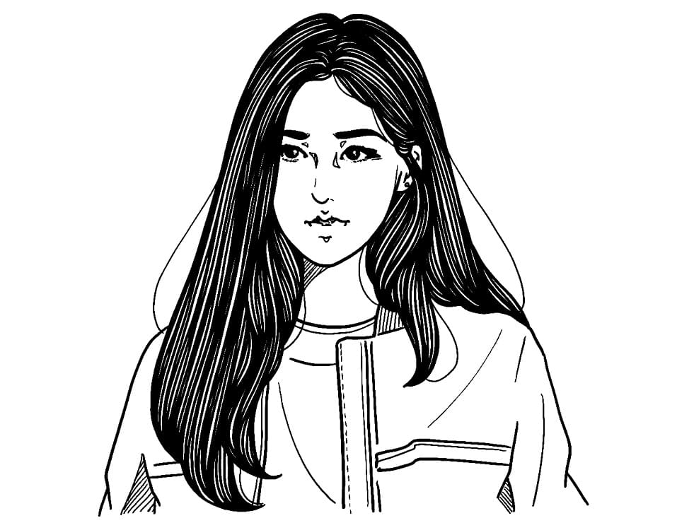 Rose from Blackpink Coloring Game Rose from Blackpink