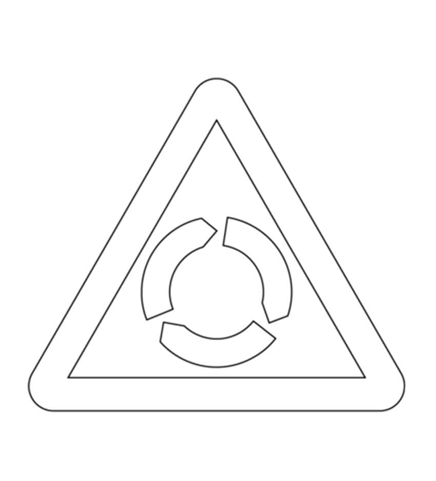 Roundabout Ahead Traffic Sign