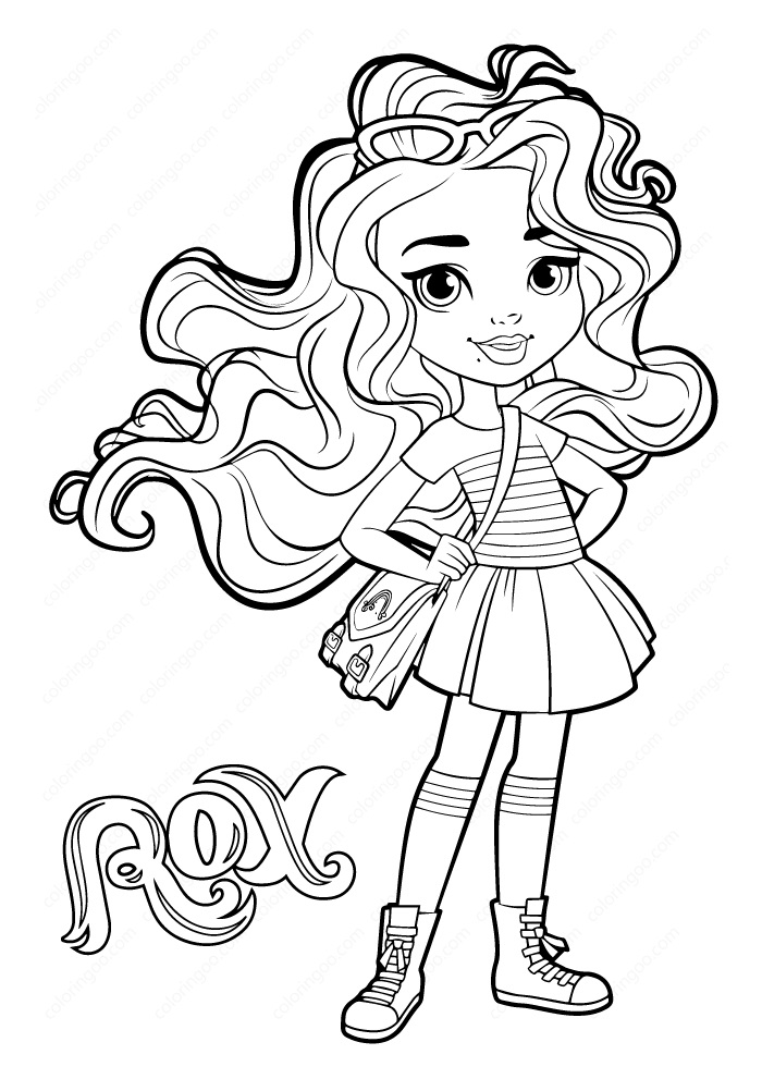 Rox from Sunny Day Coloring Game Rox from Sunny Day