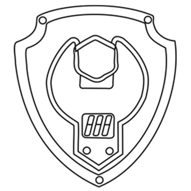 Rubble Badge Coloring Game Rubble Badge