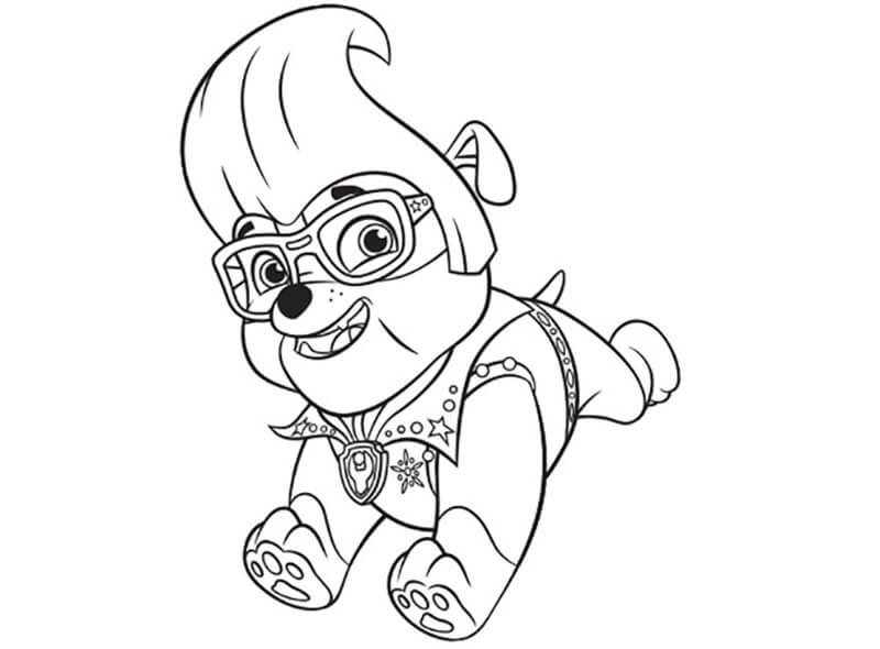 Rubble at Halloween Coloring Game Rubble at Halloween