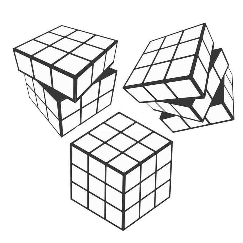 Rubiks Cube 14 Coloring Game Rubiks Cube 14