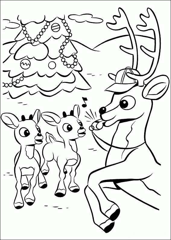 Rudolph 1 Coloring Game Rudolph 1