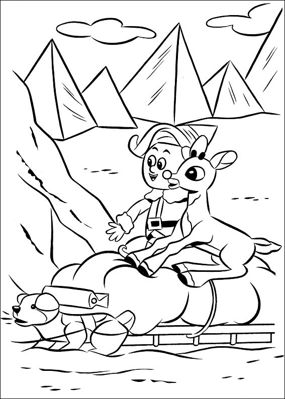 Rudolph 10 Coloring Game Rudolph 10