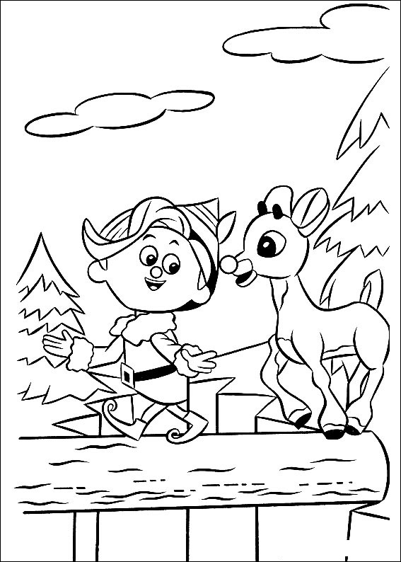 Rudolph 11 Coloring Game Rudolph 11