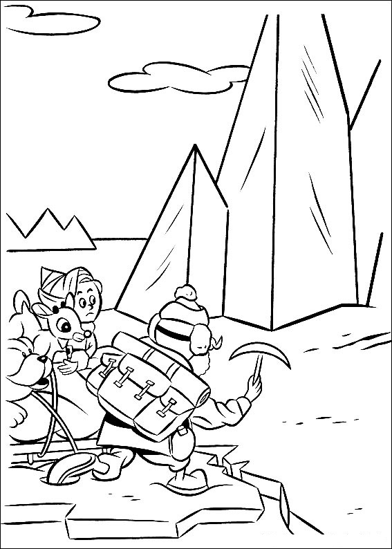 Rudolph 8 Coloring Game Rudolph 8