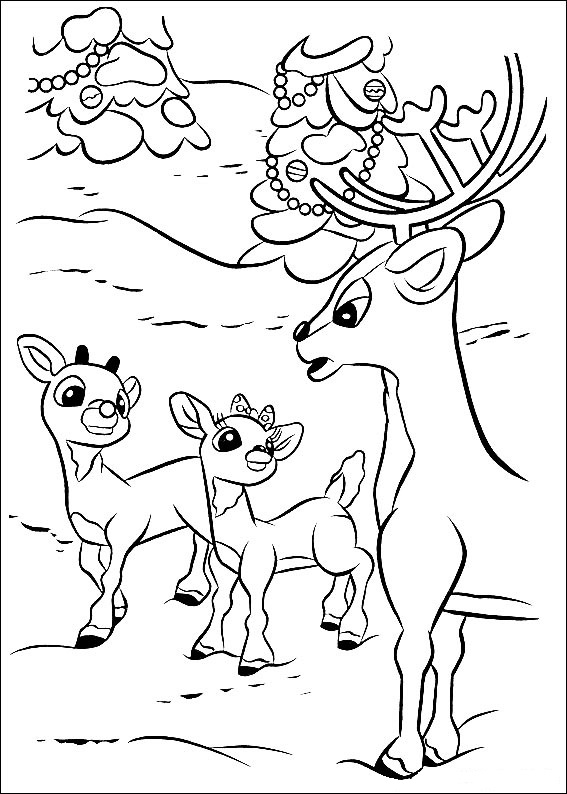 Rudolph 9 Coloring Game Rudolph 9