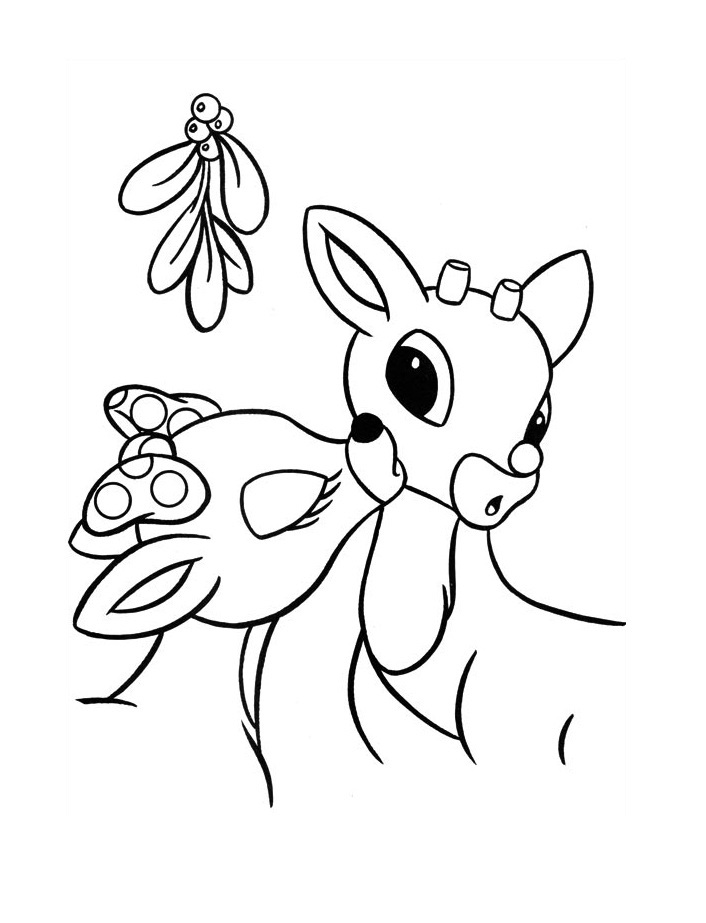 Rudolph and Clarice Coloring Game Rudolph and Clarice