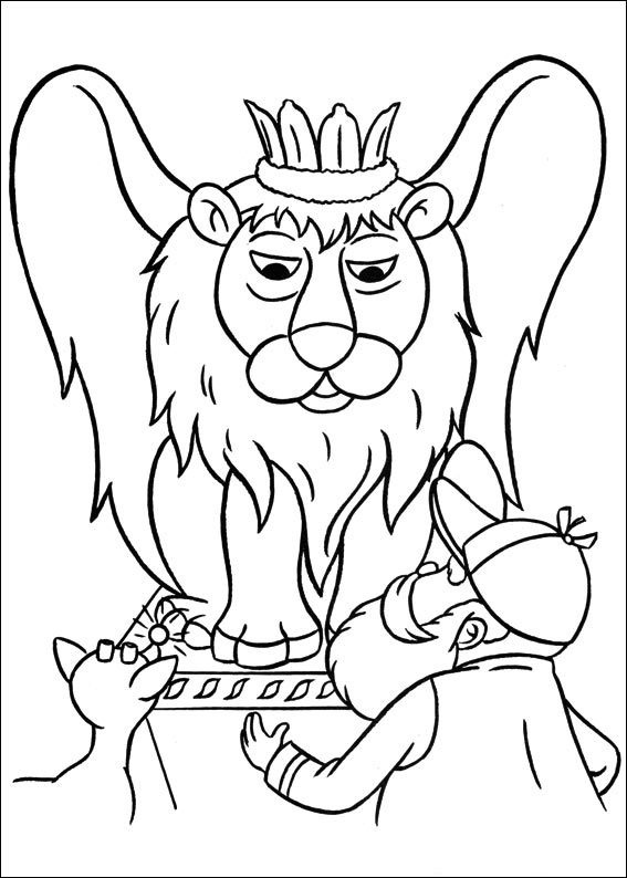 Rudolph and King Moonracer Coloring Game Rudolph and King Moonracer