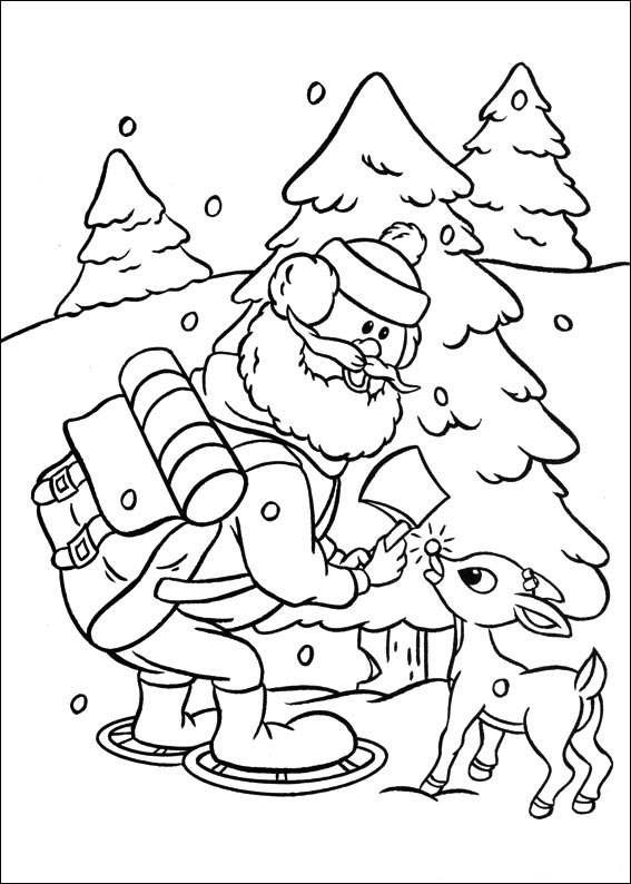 Rudolph and Yukon Cornelius Coloring Game Rudolph and Yukon Cornelius