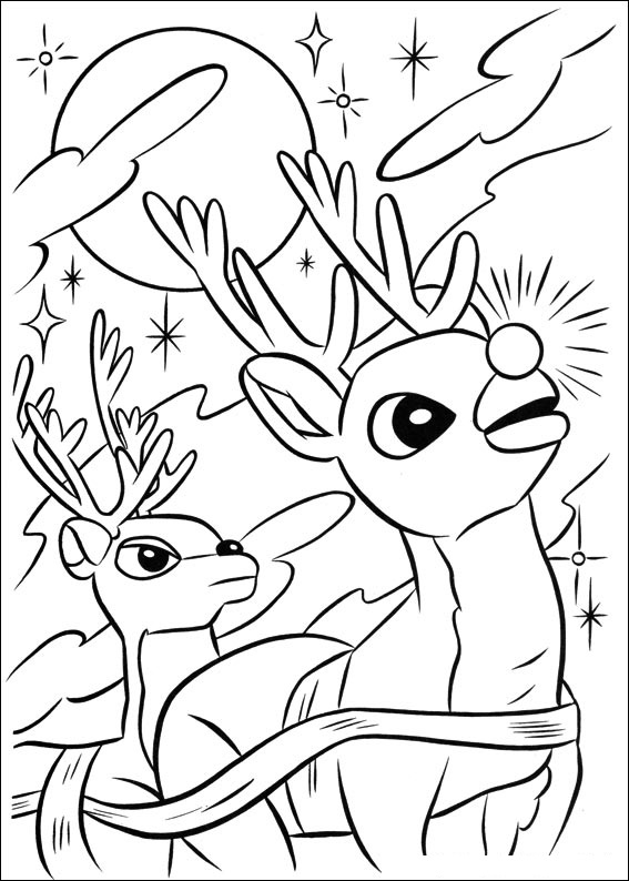 Rudolph the Red Nosed Reindeer 1 Coloring Game Rudolph the Red Nosed Reindeer 1