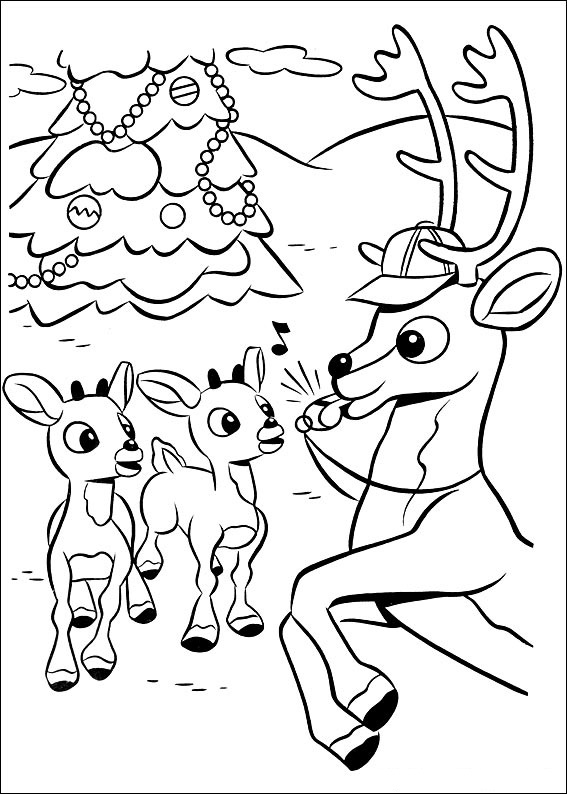Rudolph the Red Nosed Reindeer 5 Coloring Game Rudolph the Red Nosed Reindeer 5