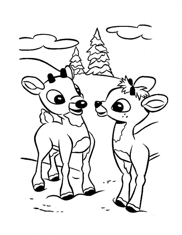 Rudolph's Friends Coloring Game Rudolph's Friends
