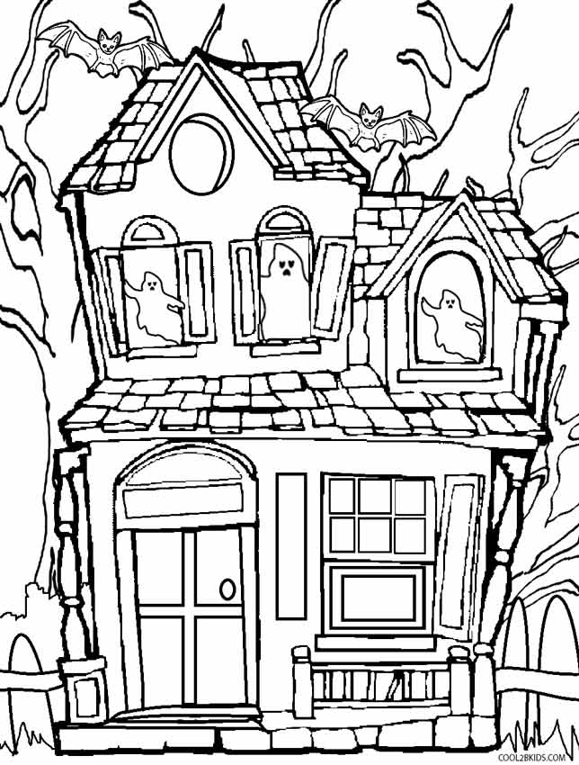 Ruined Haunted House Coloring Game Ruined Haunted House