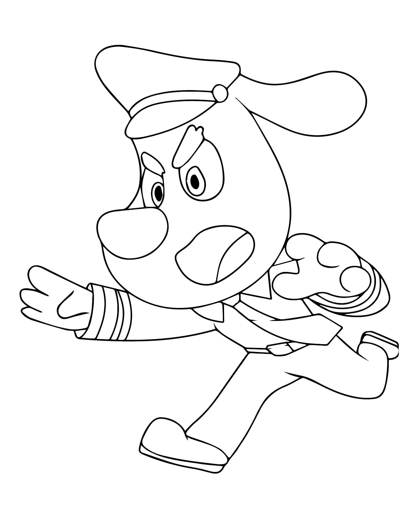 Running Sheriff Labrador