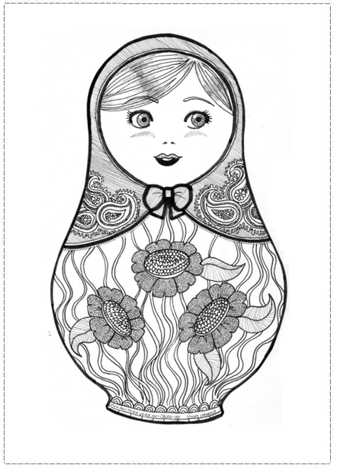 Russian Doll Matryoshka 10 Coloring Game Russian Doll Matryoshka 10
