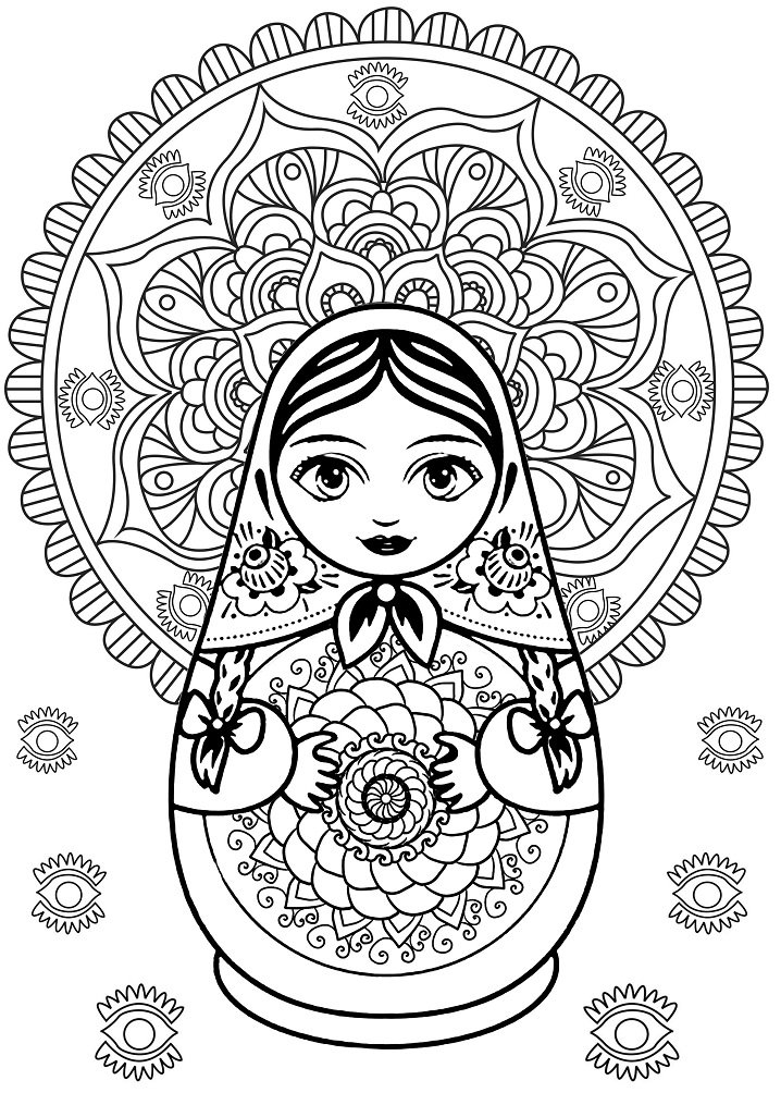 Russian Doll Matryoshka 13 Coloring Game Russian Doll Matryoshka 13