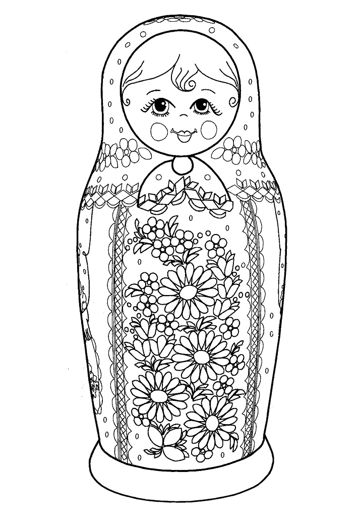 Russian Doll Matryoshka 15 Coloring Game Russian Doll Matryoshka 15