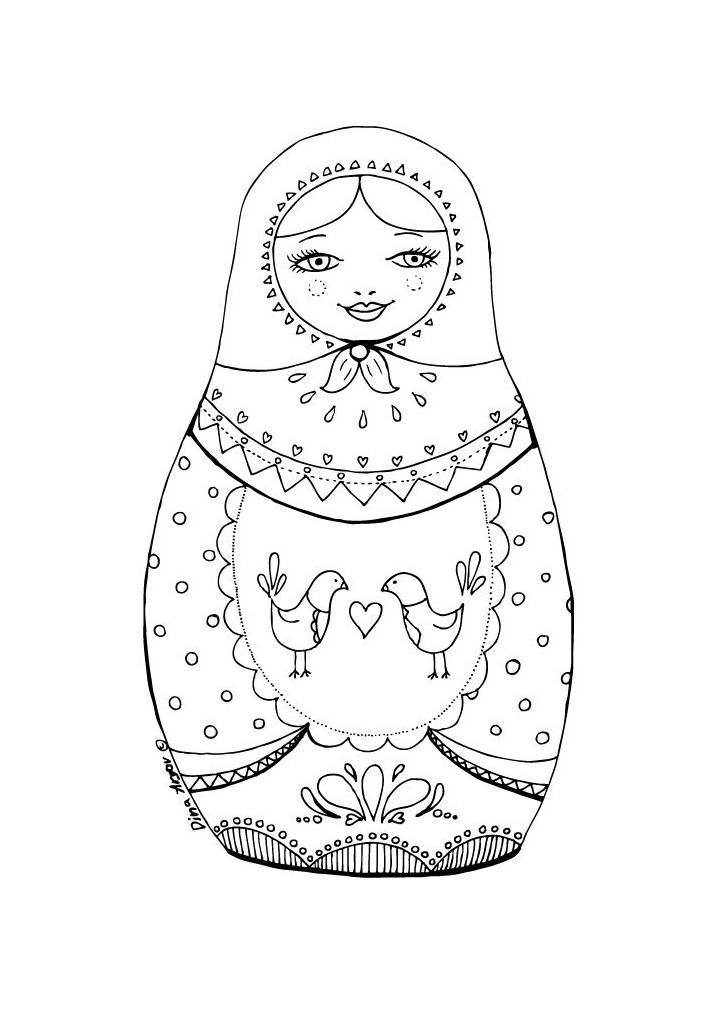 Russian Doll Matryoshka 3 Coloring Game Russian Doll Matryoshka 3