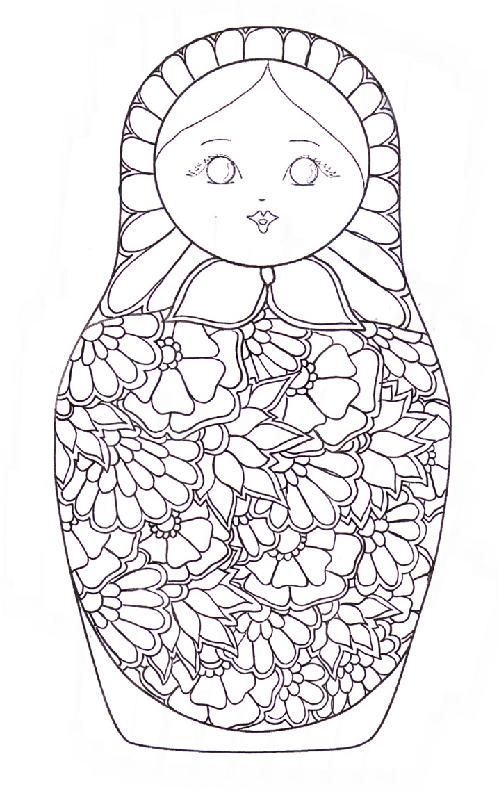Russian Doll Matryoshka 5 Coloring Game Russian Doll Matryoshka 5