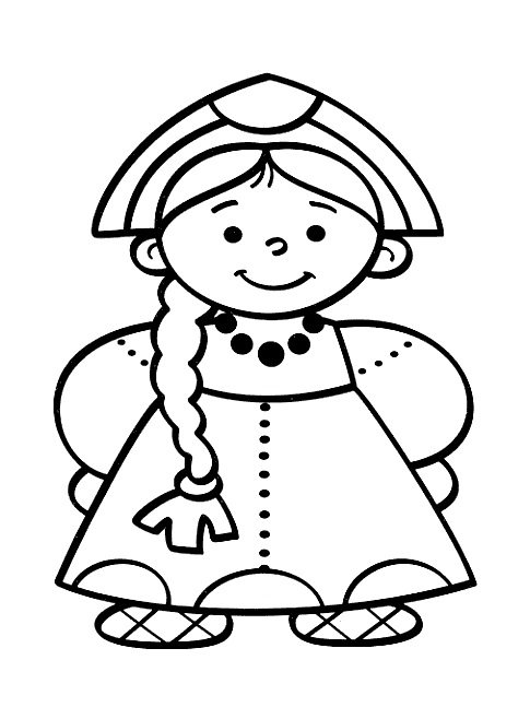 Russian Girl Coloring Game Russian Girl