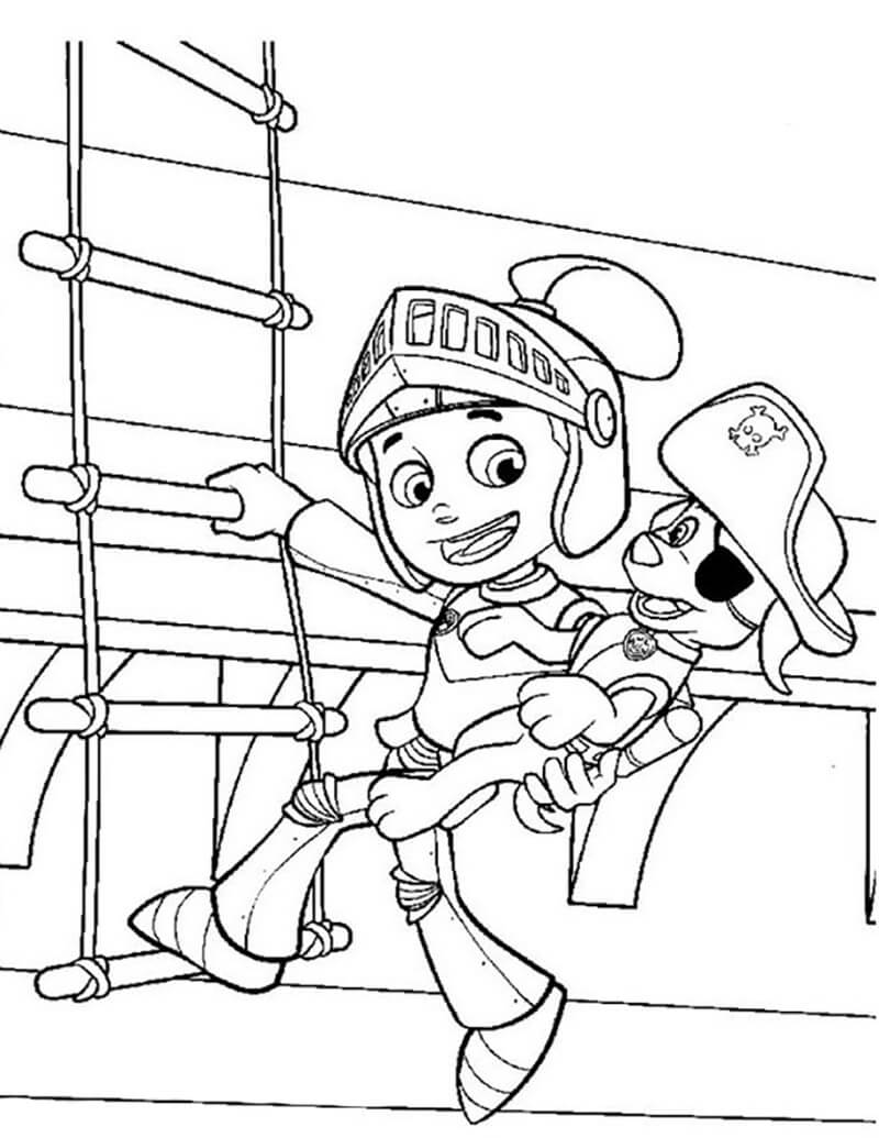 Handsome Ryder Paw Patrol Coloring - Play Free Coloring Game Online