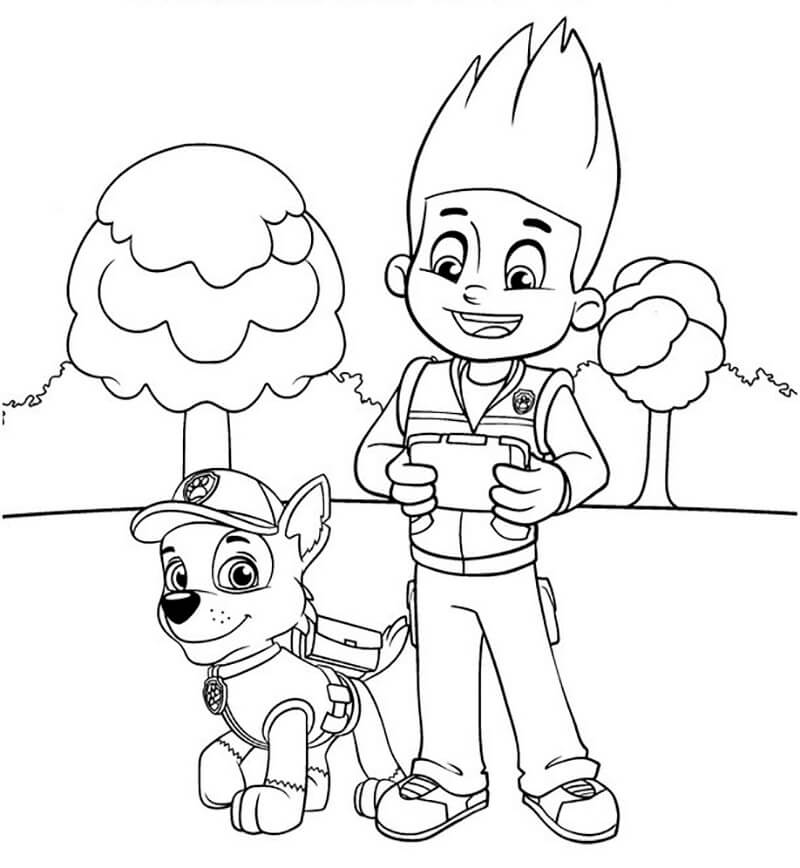 Ryder Paw Patrol 4 Coloring Game Ryder Paw Patrol 4