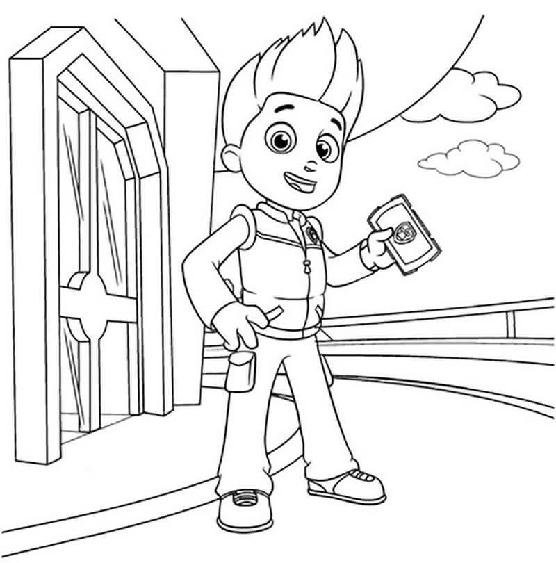 Ryder Paw Patrol Coloring Game Ryder Paw Patrol