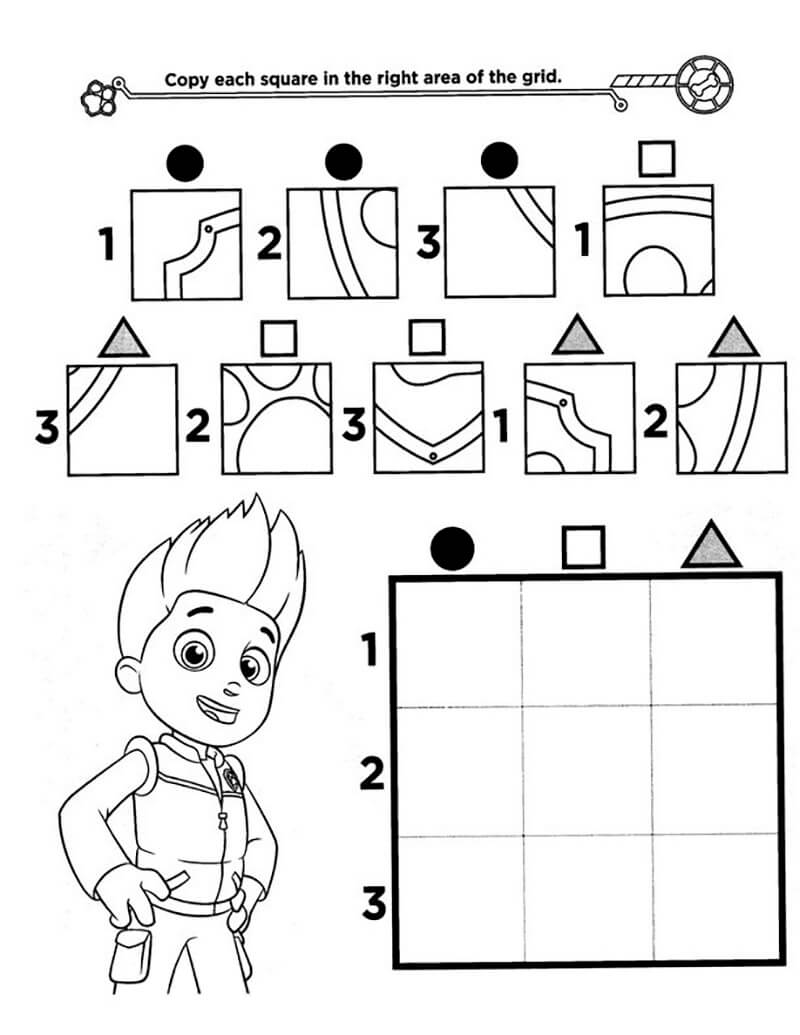 Handsome Ryder Paw Patrol Coloring - Play Free Coloring Game Online